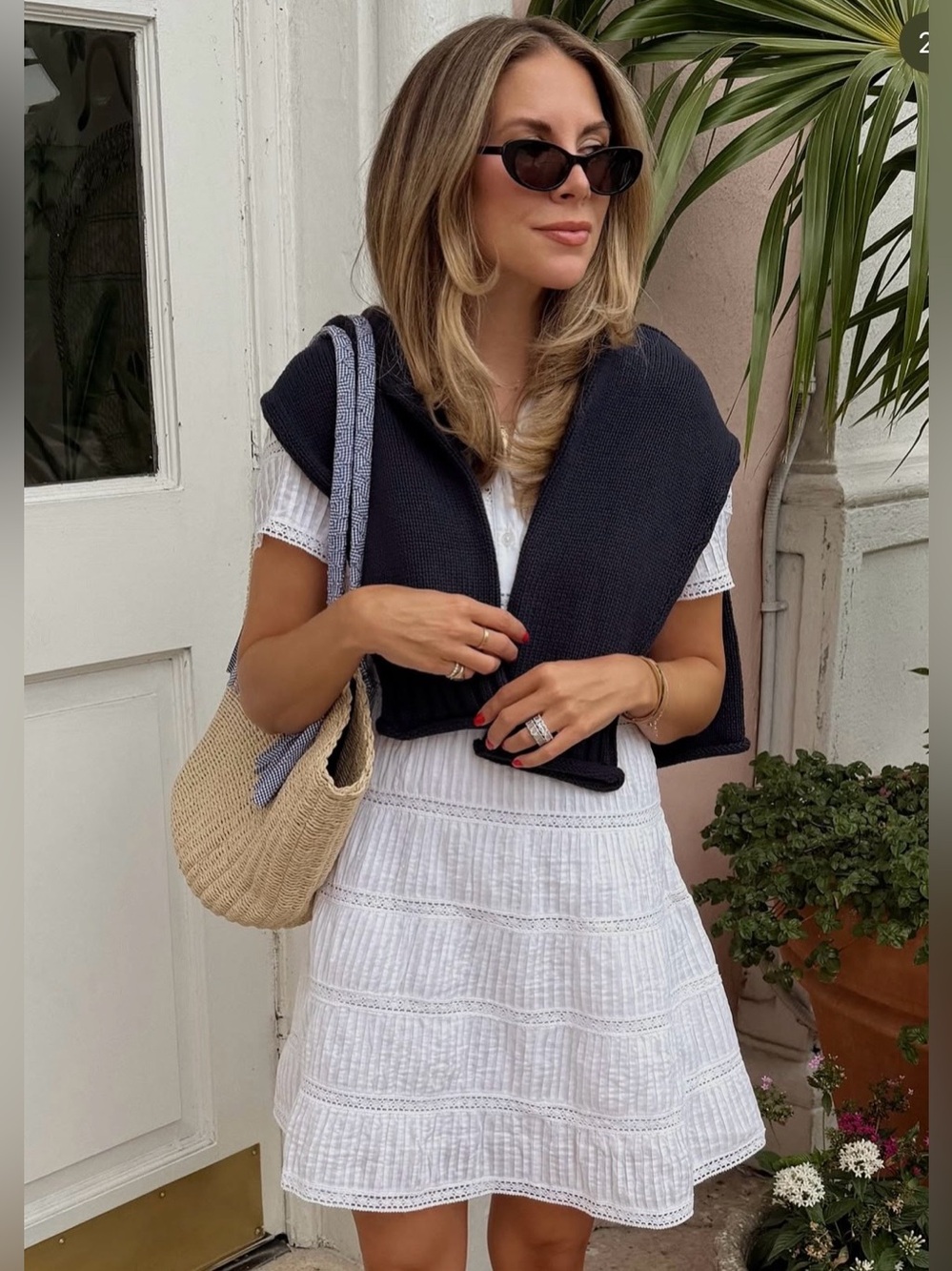 J.Crew White Eyelet Mini Dress